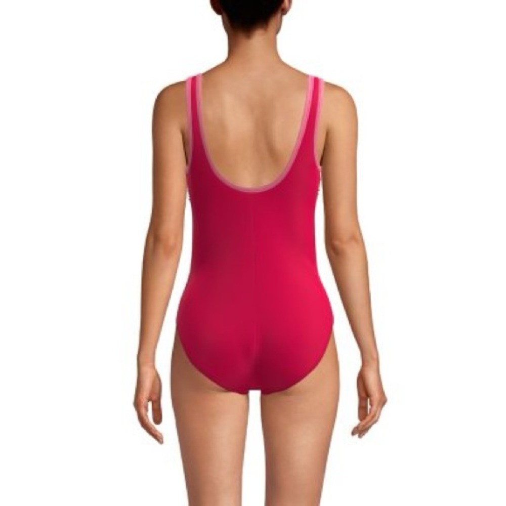 Lands' End Women's Scoop Neck One-Piece Swimsuit NWT - Picture 2 of 5